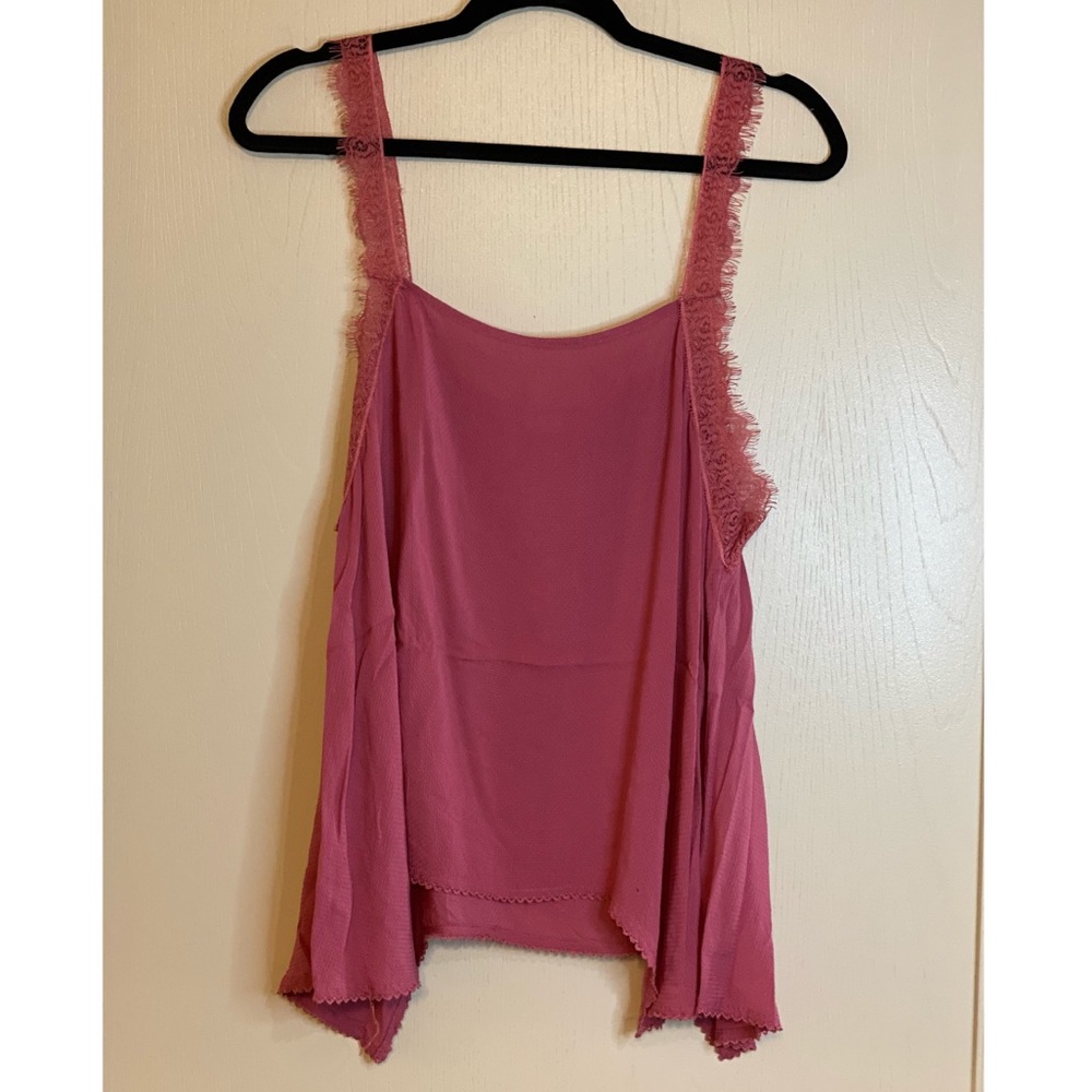 Free People Tank with Lace Straps- Small